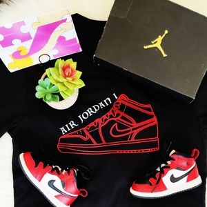 Nike Air Jordan 1 "Chicago" Custom Shirt AJ1